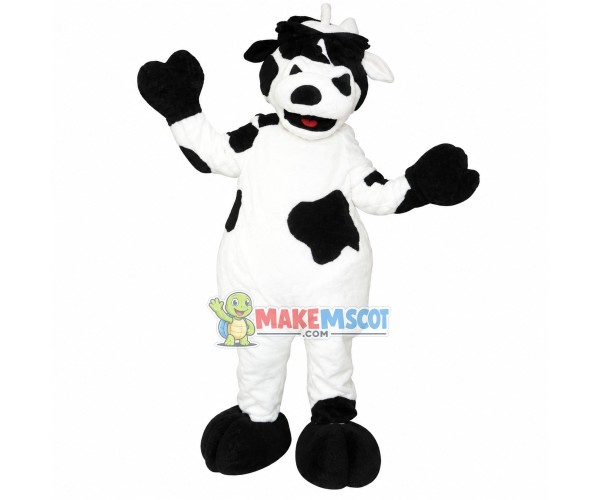 Adult Cow With Sunglasses Mascot Costume Adult Cow With Sunglasses Mascot Costume