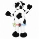 Adult Cow With Sunglasses Mascot Costume Adult Cow With Sunglasses Mascot Costume