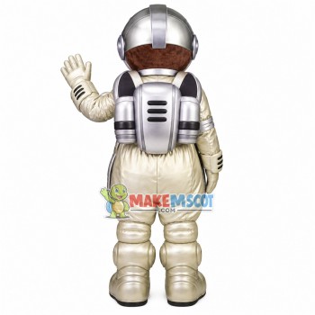 Squirrel In Silver Spacesuit Mascot Costume