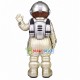 Squirrel In Silver Spacesuit Mascot Costume Squirrel In Silver Spacesuit Mascot Costume