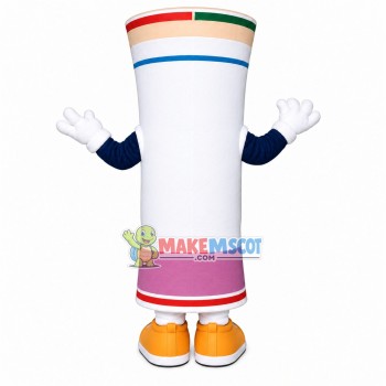 Rolled Up Newspaper Mascot Costume Rolled Up Newspaper Mascot Costume