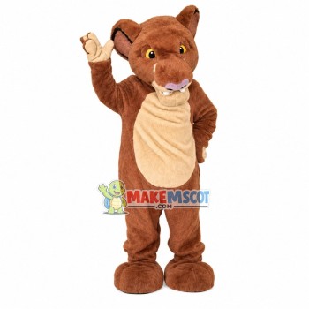 Mild Brown Tiger Mascot Costume for Adult