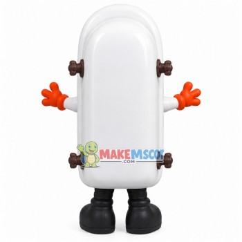 Baby Bathtub With Wheels Mascot Costume Baby Bathtub With Wheels Mascot Costume