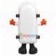 Baby Bathtub With Wheels Mascot Costume Baby Bathtub With Wheels Mascot Costume