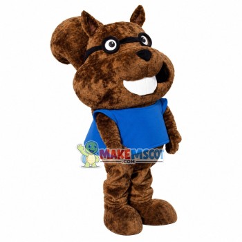 Merry Big Head Squirrel Mascot Costume