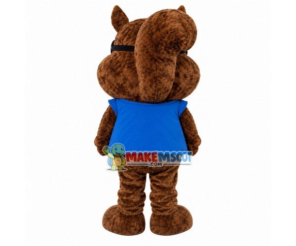 Merry Big Head Squirrel Mascot Costume Merry Big Head Squirrel Mascot Costume