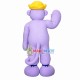 Purple Monkey King In Crown Mascot Costume