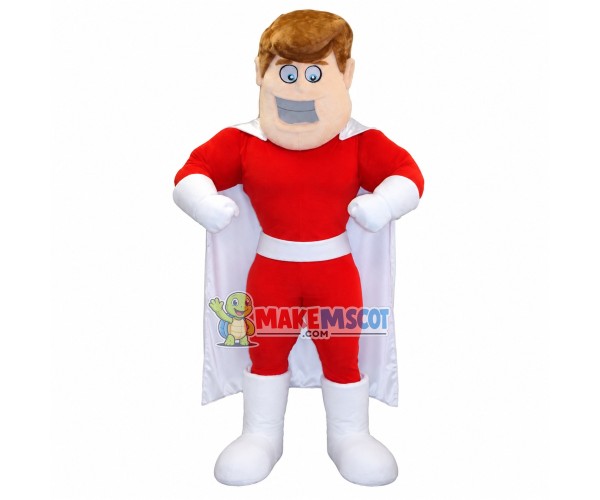 Powerful Superhero Mascot Costume Powerful Superhero Mascot Costume