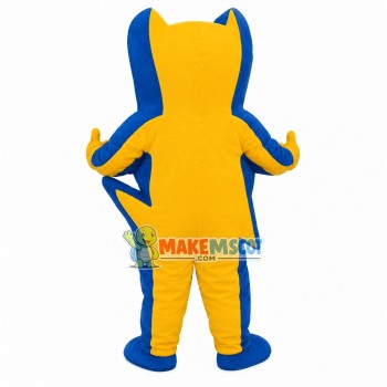 Yellow Solid Model Mascot Costume Yellow Solid Model Mascot Costume