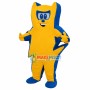Yellow Solid Model Mascot Costume