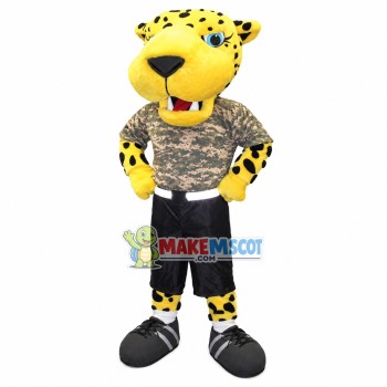 Special Force Tiger In Camouflage Suit Mascot Costume