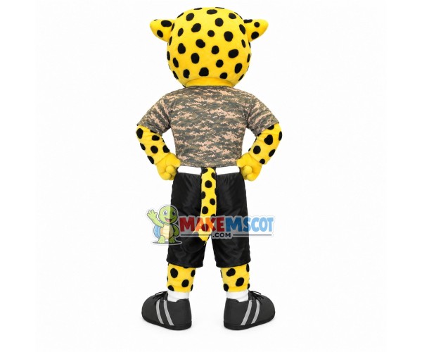 Special Force Tiger In Camouflage Suit Mascot Costume