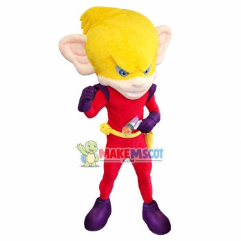 Big Eared Monster Superman Mascot Costume