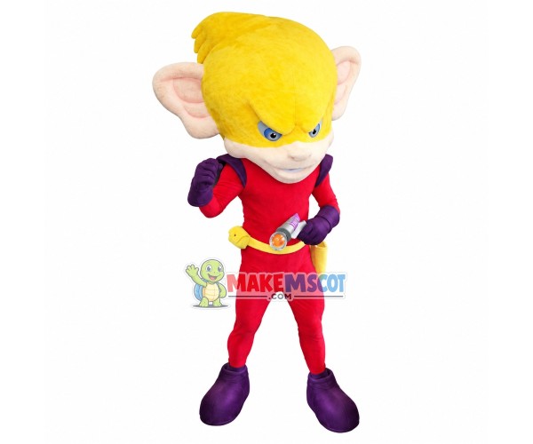 Big Eared Monster Superman Mascot Costume Big Eared Monster Superman Mascot Costume