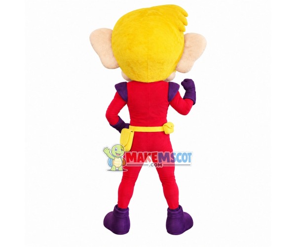 Big Eared Monster Superman Mascot Costume Big Eared Monster Superman Mascot Costume