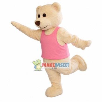Flying High White Soft Bear Mascot Costume Flying High White Soft Bear Mascot Costume