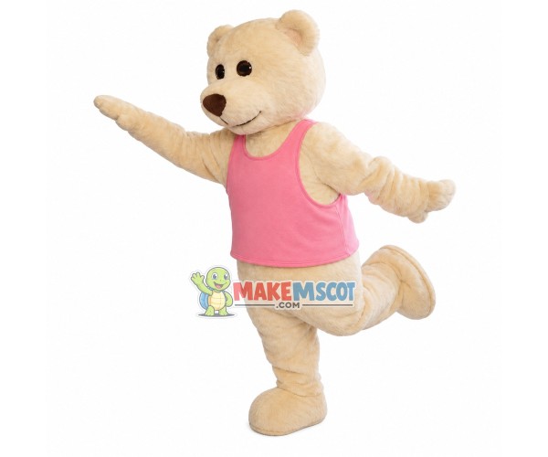 Flying High White Soft Bear Mascot Costume Flying High White Soft Bear Mascot Costume