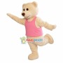 Flying High White Soft Bear Mascot Costume