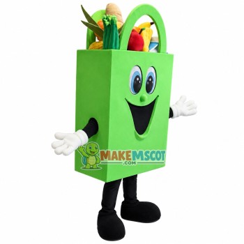 Environmental Friendly Supermarket Shopping Bag Mascot Costume Environmental Friendly Supermarket Shopping Bag Mascot Costume