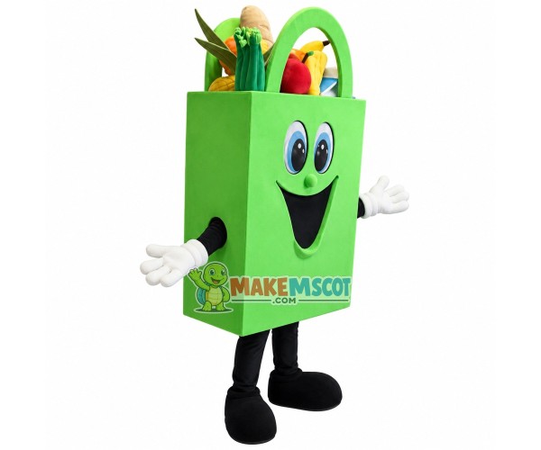 Environmental Friendly Supermarket Shopping Bag Mascot Costume Environmental Friendly Supermarket Shopping Bag Mascot Costume