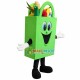 Environmental Friendly Supermarket Shopping Bag Mascot Costume Environmental Friendly Supermarket Shopping Bag Mascot Costume