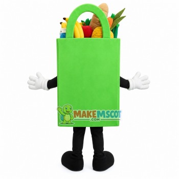 Environmental Friendly Supermarket Shopping Bag Mascot Costume Environmental Friendly Supermarket Shopping Bag Mascot Costume
