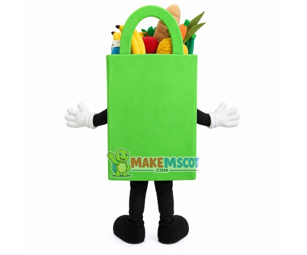 Environmental Friendly Supermarket Shopping Bag Mascot Costume Environmental Friendly Supermarket Shopping Bag Mascot Costume