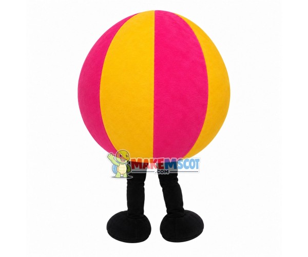 Colorful Beach Ball Mascot Costume Colorful Beach Ball Mascot Costume