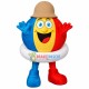 Colored Ball With Swimming Ring Mascot Costume