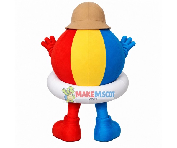Colored Ball With Swimming Ring Mascot Costume