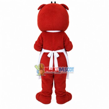 Mother Squirrel In White Apron Mascot Costume Mother Squirrel In White Apron Mascot Costume