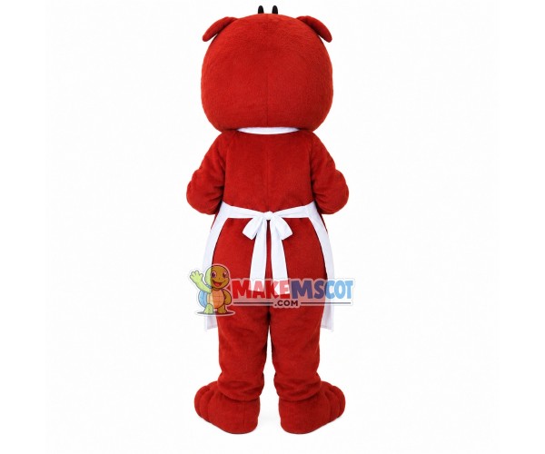 Mother Squirrel In White Apron Mascot Costume Mother Squirrel In White Apron Mascot Costume