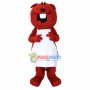 Mother Squirrel In White Apron Mascot Costume