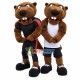 College Energetic Player Beaver Mascot Costume