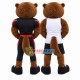 College Energetic Player Beaver Mascot Costume