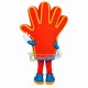 Open Cartoon Red Palm Mascot Costume Open Cartoon Red Palm Mascot Costume