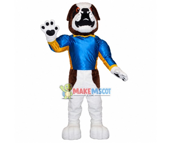 Muscular Player Dog Mascot Costume Muscular Player Dog Mascot Costume