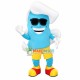 Wave Doll With Sunglasses Mascot Costume Wave Doll With Sunglasses Mascot Costume