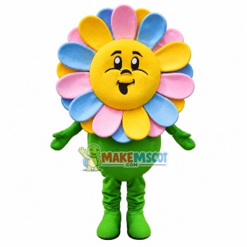Smile Face Brilliant Sunflower Mascot Costume Smile Face Brilliant Sunflower Mascot Costume