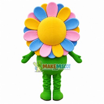 Smile Face Brilliant Sunflower Mascot Costume Smile Face Brilliant Sunflower Mascot Costume