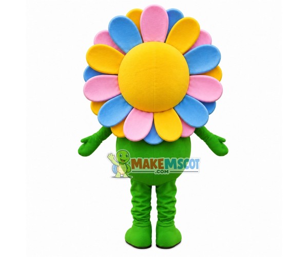 Smile Face Brilliant Sunflower Mascot Costume