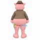 Laughing Pig With Windbreaker Mascot Costume Laughing Pig With Windbreaker Mascot Costume