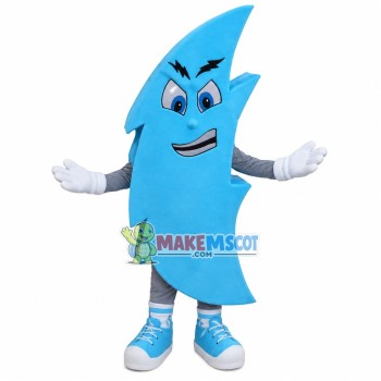 Light Blue Cartoon Boomerang Mascot Costume Light Blue Cartoon Boomerang Mascot Costume