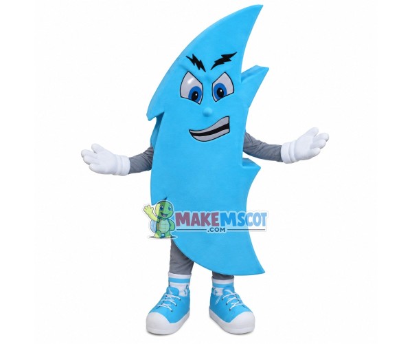 Light Blue Cartoon Boomerang Mascot Costume Light Blue Cartoon Boomerang Mascot Costume