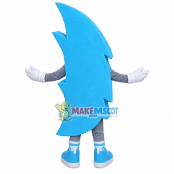 Light Blue Cartoon Boomerang Mascot Costume