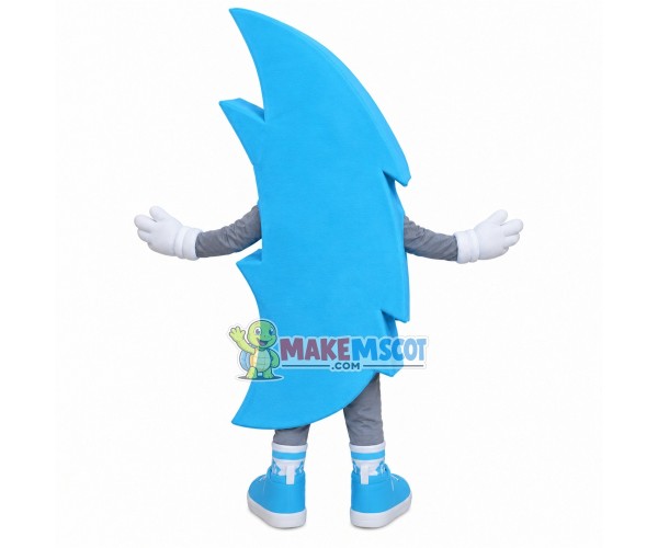Light Blue Cartoon Boomerang Mascot Costume Light Blue Cartoon Boomerang Mascot Costume