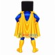 Box Superman With Yellow Underwear Mascot Costume