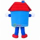 Blue Tiled House In The Woods Mascot Costume