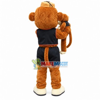 Casual Mother Monkey With Baby Mascot Costume Casual Mother Monkey With Baby Mascot Costume