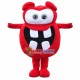 Red Monster With Huge Mouth Mascot Costume Red Monster With Huge Mouth Mascot Costume